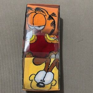 Nickelodeon Garfield Socks Trio - Orange, Red, Yellow